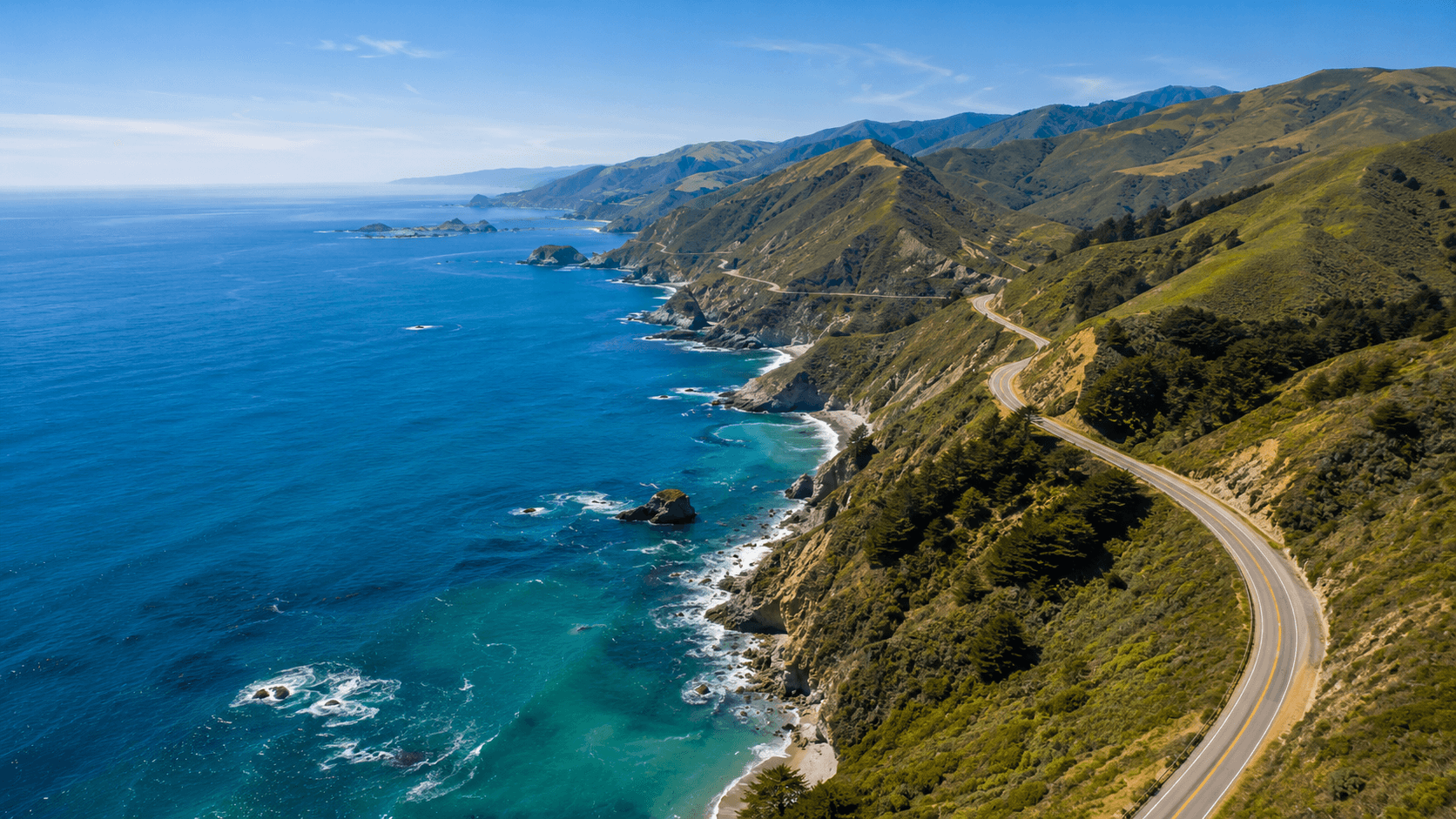 Pacific Coast Highway vanuit een camper